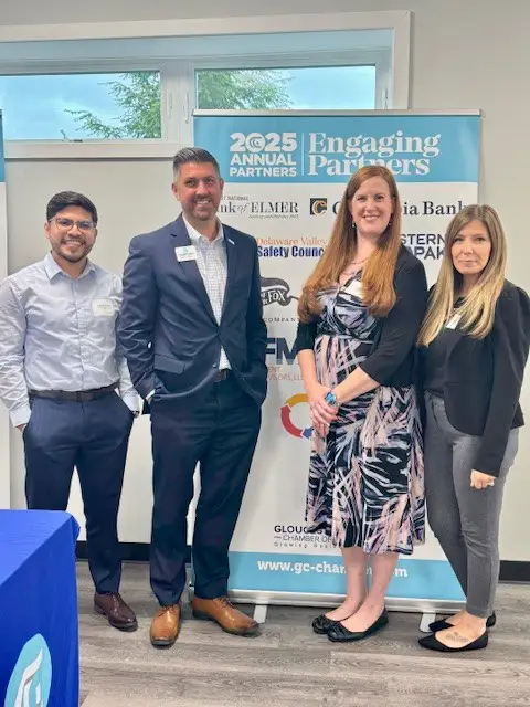 Group posing for photo at the Millennials Lunch