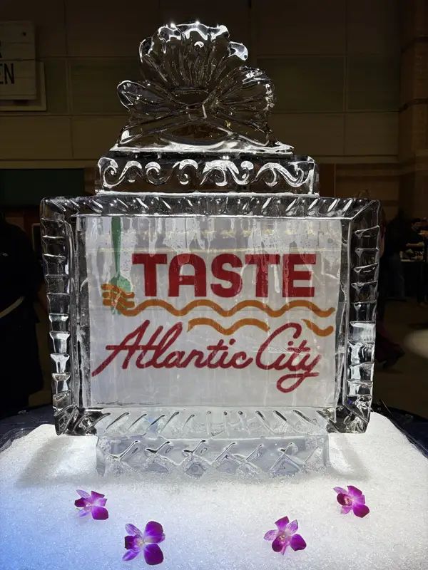 Table display saying "Taste Atlantic City".